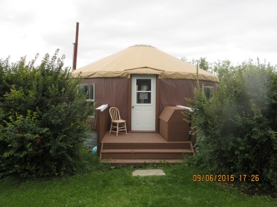 Our yurt in the countryside.